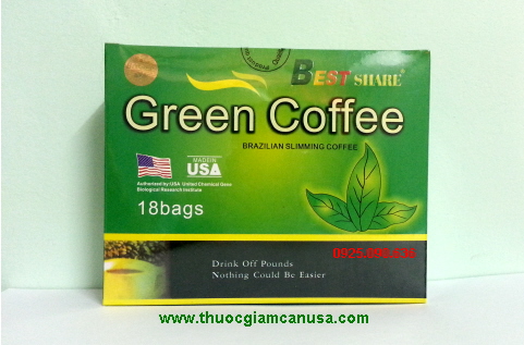 Cà phê giảm cân Green Coffee, Trà giảm cân Green Coffee, ca phe xanh giam can