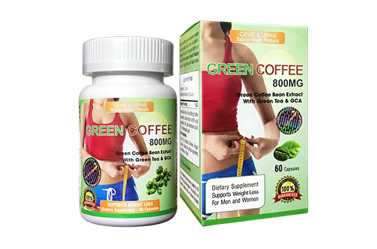 Cà phê giảm cân Green Coffee 800mg - Green Coffee Bean Extract 800mg chính hãng