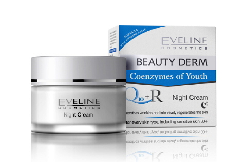 Kem dưỡng da đêm Eveline Beauty Derm Night Cream Q10 + R