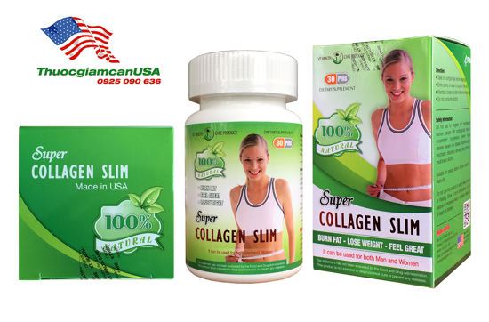 Super Collagen Slim, giảm cân nhanh chóng, hiệu quả cao