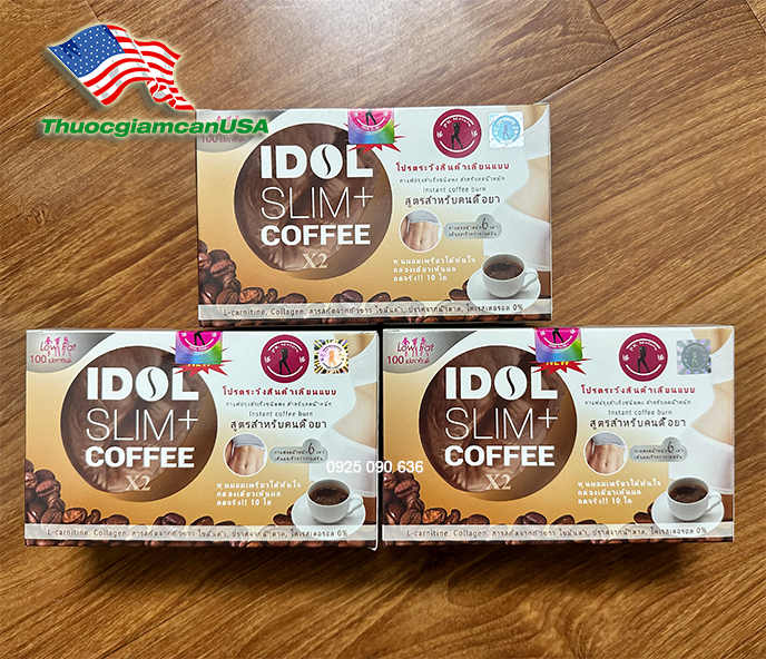 Cà phê giảm cân Thái Lan I DOL SLIM+ COFFEE X2 Plus Thái Lan chính hãng PK Nature_3-3